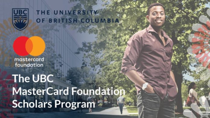 2026 UBC MasterCard Foundation Scholarship in Canada | Fully Funded