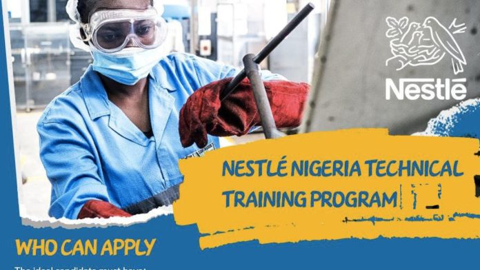 Nestlé Nigeria Technical Training Programme 2025